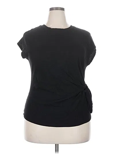 Pre-owned Time And Tru Short Sleeve T-shirt In Black