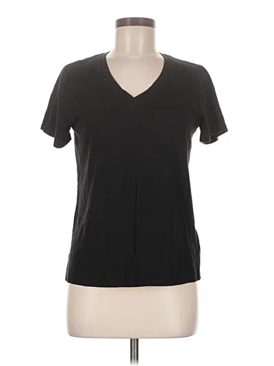 Pre-owned Time And Tru Short Sleeve T-shirt In Black