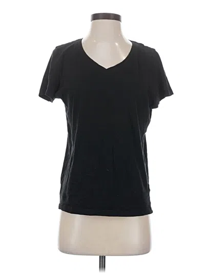 Pre-owned Time And Tru Short Sleeve T-shirt In Black