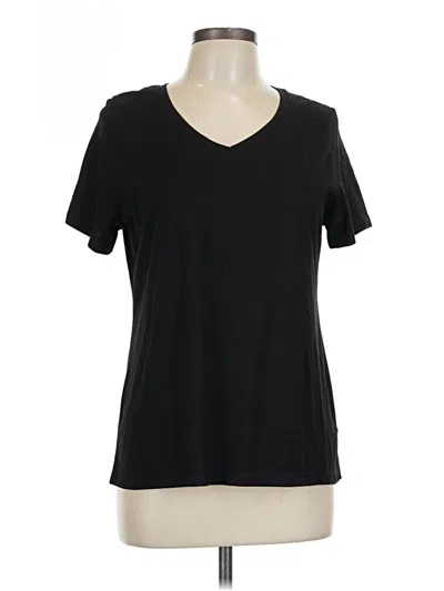 Pre-owned Time And Tru Short Sleeve T-shirt In Black