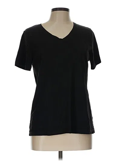 Pre-owned Time And Tru Short Sleeve T-shirt In Black