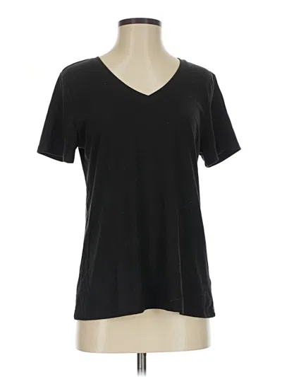 Pre-owned Time And Tru Short Sleeve T-shirt In Black