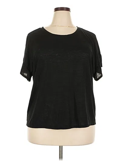 Pre-owned Time And Tru Short Sleeve T-shirt In Black