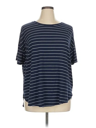 Pre-owned Time And Tru Short Sleeve T-shirt In Blue