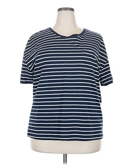 Time And Tru Short Sleeve T-shirt In Blue