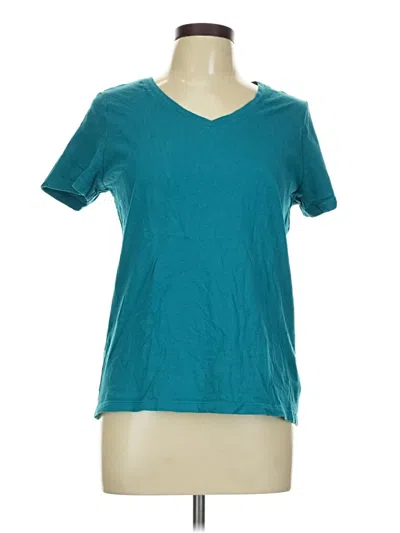 Pre-owned Time And Tru Short Sleeve T-shirt In Blue