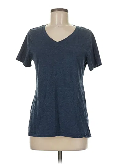 Pre-owned Time And Tru Short Sleeve T-shirt In Blue