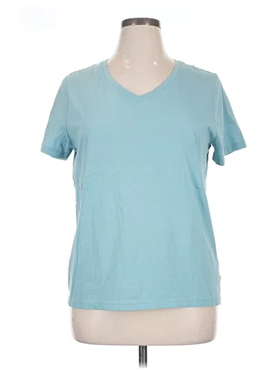 Pre-owned Time And Tru Short Sleeve T-shirt In Blue