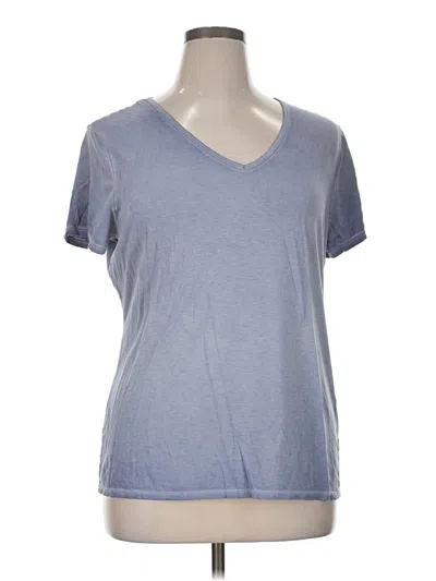 Pre-owned Time And Tru Short Sleeve T-shirt In Blue