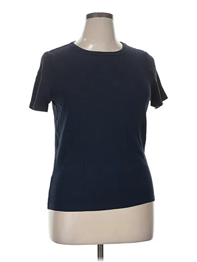 Pre-owned Time And Tru Short Sleeve T-shirt In Blue