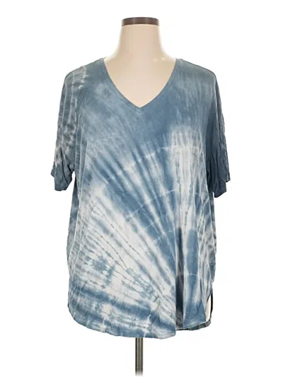 Pre-owned Time And Tru Short Sleeve T-shirt In Blue