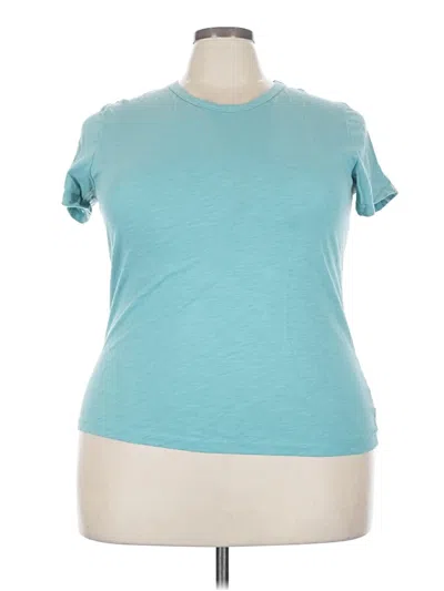Pre-owned Time And Tru Short Sleeve T-shirt In Blue
