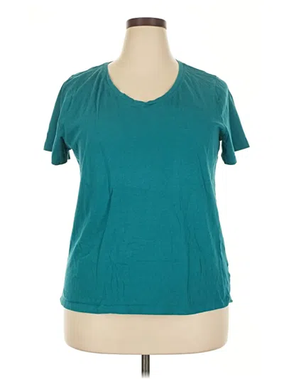 Pre-owned Time And Tru Short Sleeve T-shirt In Blue