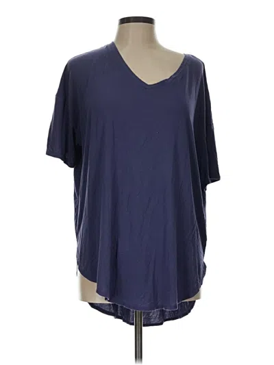 Pre-owned Time And Tru Short Sleeve T-shirt In Blue