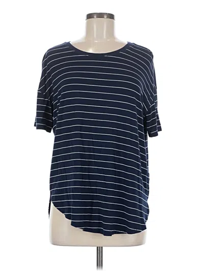 Pre-owned Time And Tru Short Sleeve T-shirt In Blue