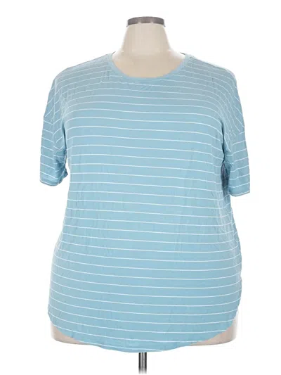 Pre-owned Time And Tru Short Sleeve T-shirt In Blue