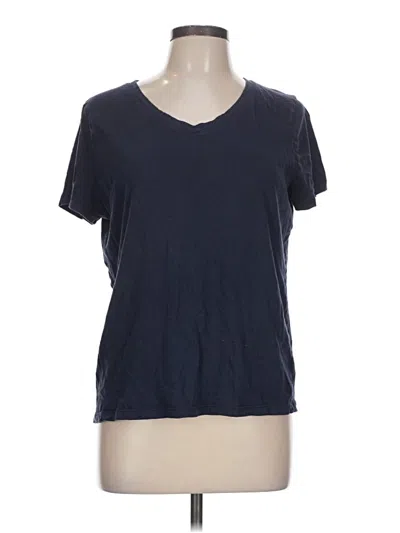 Pre-owned Time And Tru Short Sleeve T-shirt In Blue