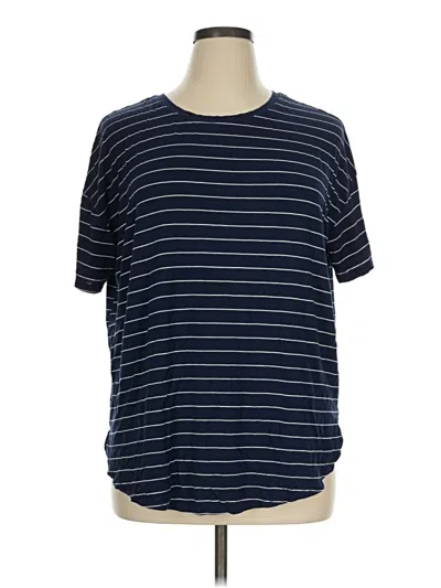 Pre-owned Time And Tru Short Sleeve T-shirt In Blue