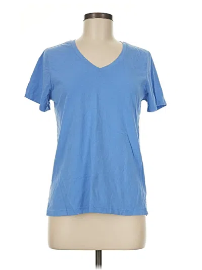 Pre-owned Time And Tru Short Sleeve T-shirt In Blue