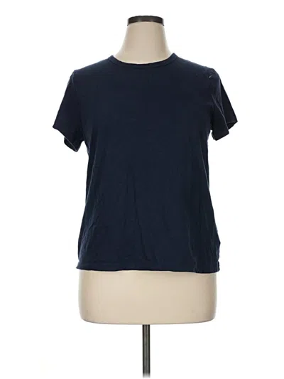 Pre-owned Time And Tru Short Sleeve T-shirt In Blue