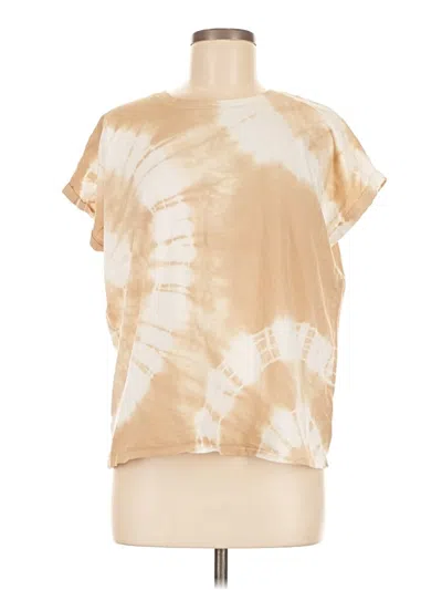 Pre-owned Time And Tru Short Sleeve T-shirt In Brown
