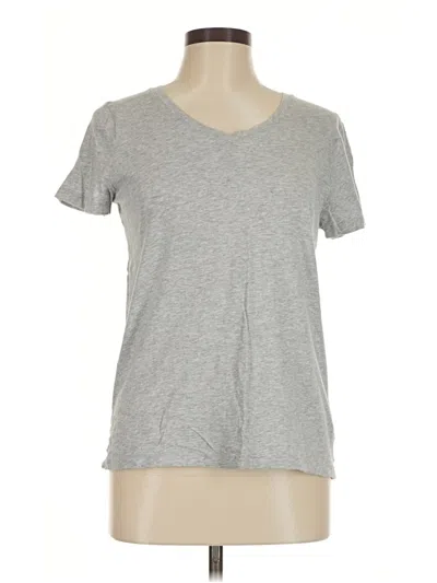 Pre-owned Time And Tru Short Sleeve T-shirt In Gray