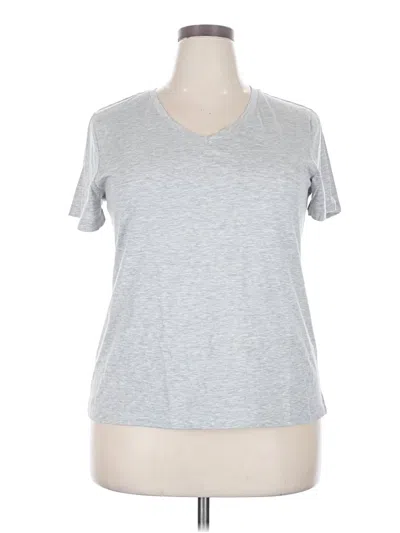Pre-owned Time And Tru Short Sleeve T-shirt In Gray
