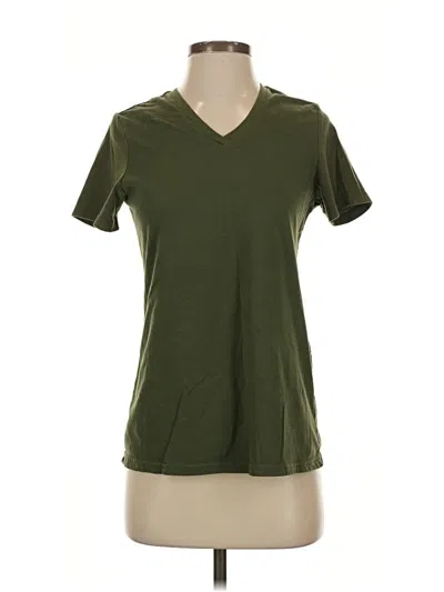 Pre-owned Time And Tru Short Sleeve T-shirt In Green