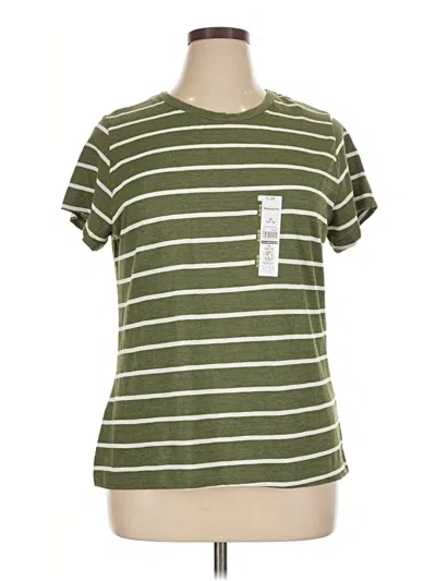 Time And Tru Short Sleeve T-shirt In Green
