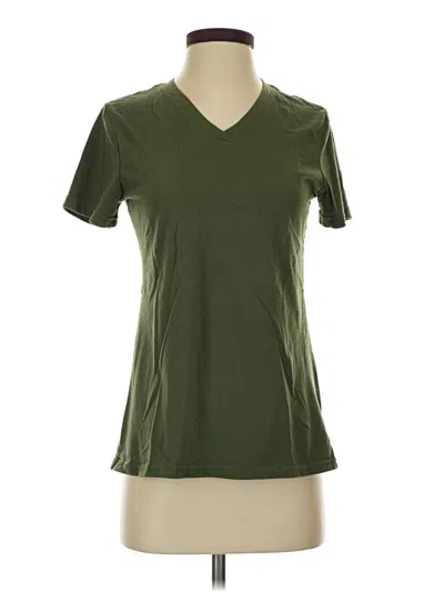 Pre-owned Time And Tru Short Sleeve T-shirt In Green