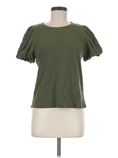 Pre-owned Time And Tru Short Sleeve T-shirt In Green