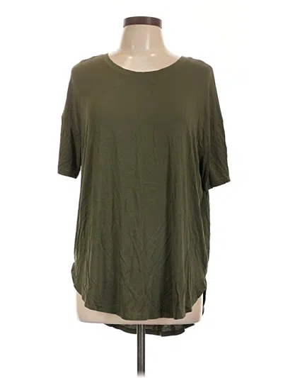 Pre-owned Time And Tru Short Sleeve T-shirt In Green