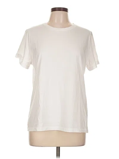 Pre-owned Time And Tru Short Sleeve T-shirt In Ivory