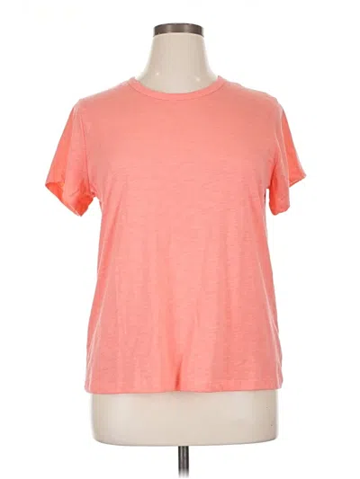 Pre-owned Time And Tru Short Sleeve T-shirt In Orange