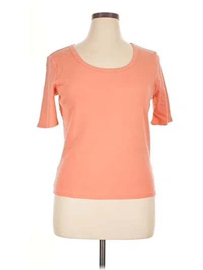 Pre-owned Time And Tru Short Sleeve T-shirt In Orange