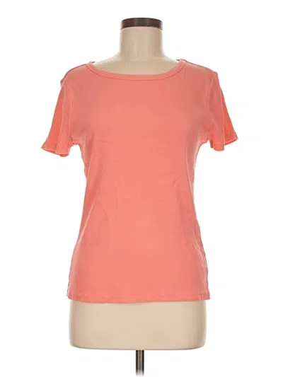 Pre-owned Time And Tru Short Sleeve T-shirt In Orange