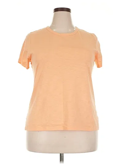 Pre-owned Time And Tru Short Sleeve T-shirt In Orange