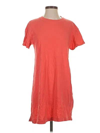 Pre-owned Time And Tru Short Sleeve T-shirt In Orange