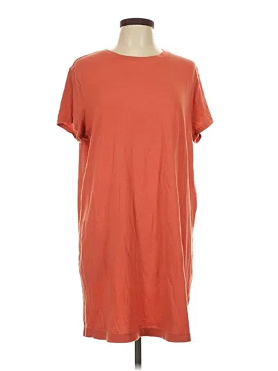 Pre-owned Time And Tru Short Sleeve T-shirt In Orange