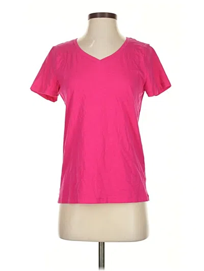 Pre-owned Time And Tru Short Sleeve T-shirt In Pink