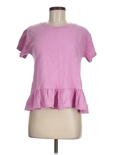 Pre-owned Time And Tru Short Sleeve T-shirt In Pink