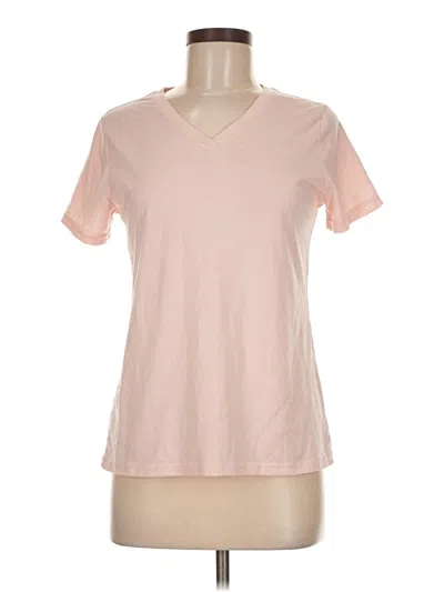 Pre-owned Time And Tru Short Sleeve T-shirt In Pink