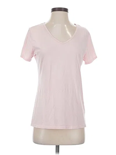 Pre-owned Time And Tru Short Sleeve T-shirt In Pink