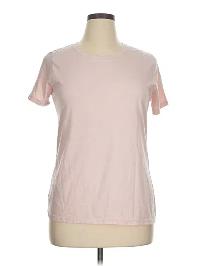 Pre-owned Time And Tru Short Sleeve T-shirt In Pink