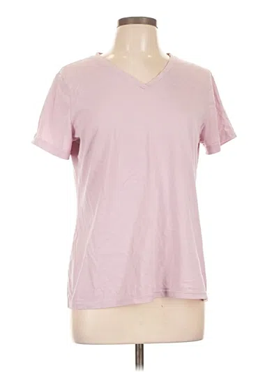 Pre-owned Time And Tru Short Sleeve T-shirt In Pink