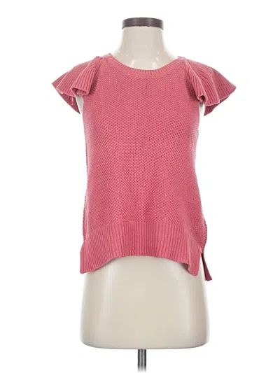 Pre-owned Time And Tru Short Sleeve T-shirt In Pink
