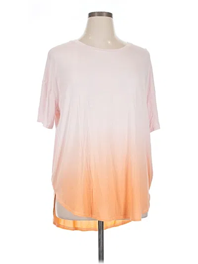 Pre-owned Time And Tru Short Sleeve T-shirt In Pink