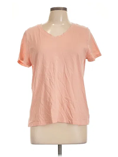 Pre-owned Time And Tru Short Sleeve T-shirt In Pink