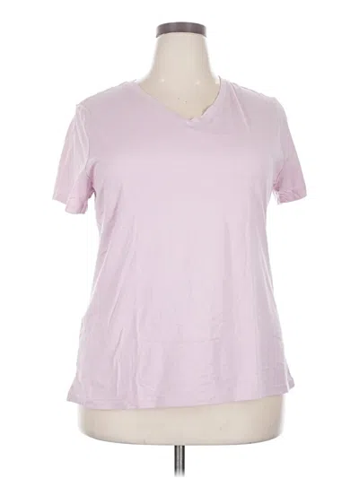 Pre-owned Time And Tru Short Sleeve T-shirt In Pink