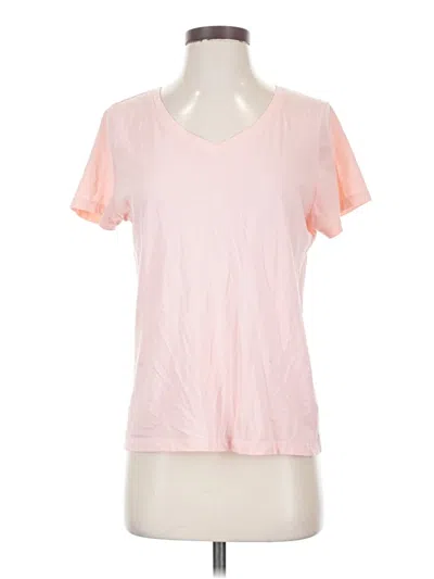 Pre-owned Time And Tru Short Sleeve T-shirt In Pink